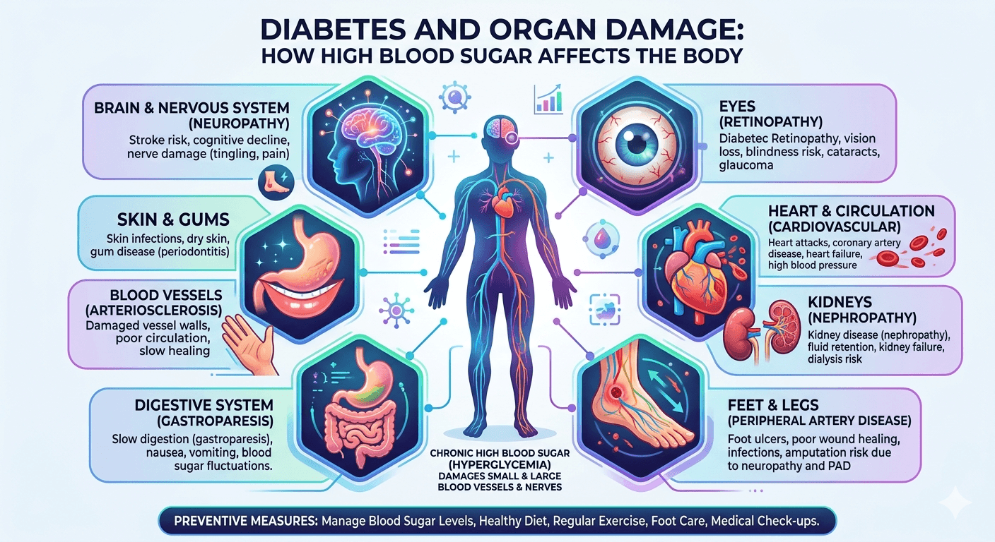 diabetes and organ damage1