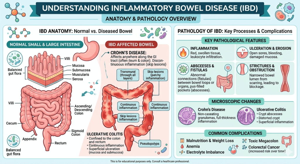 Understanding inflammatory bowl disease IBD its Anatomy and Pathology