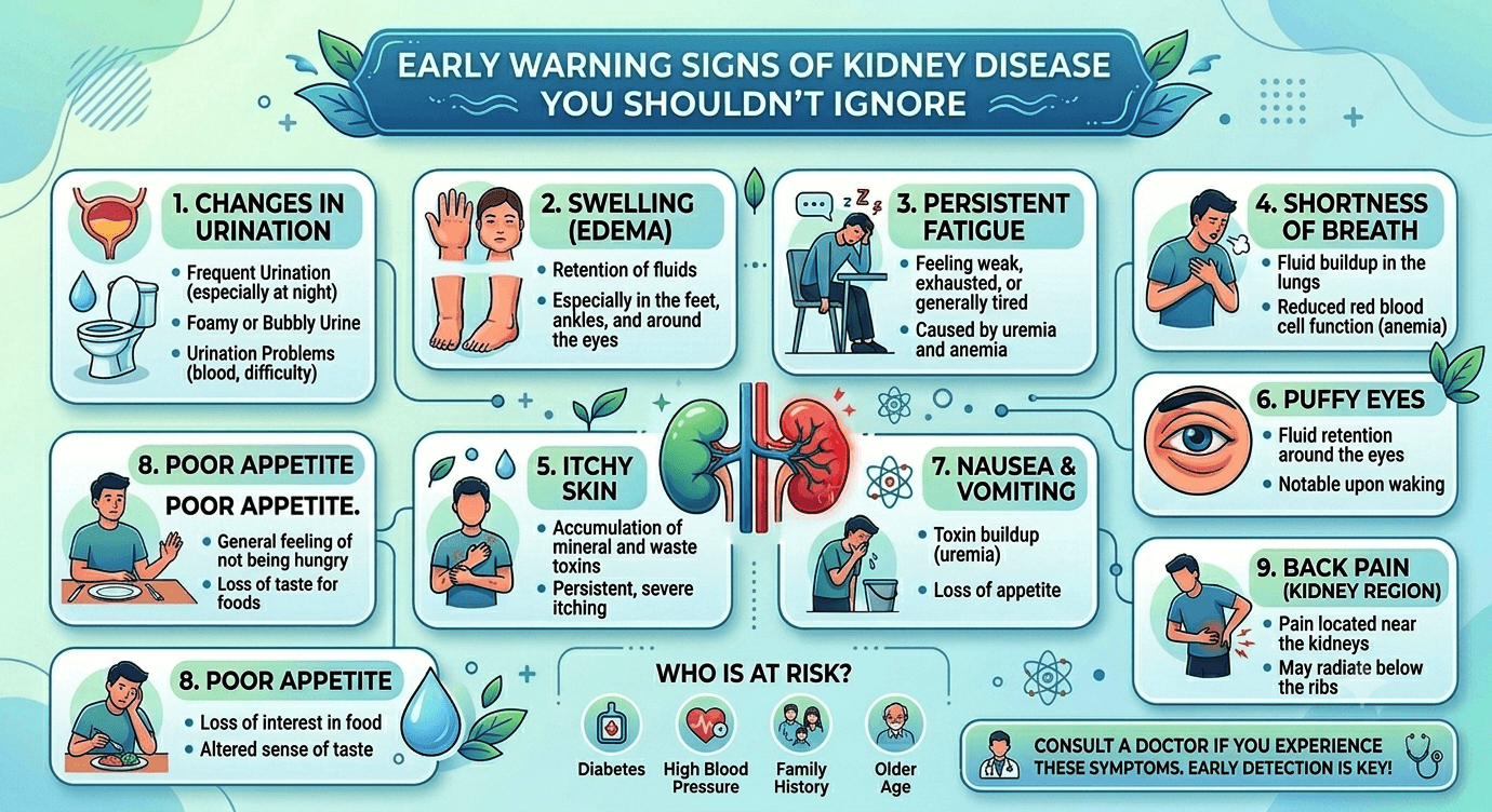Early warning signs of kidney disease