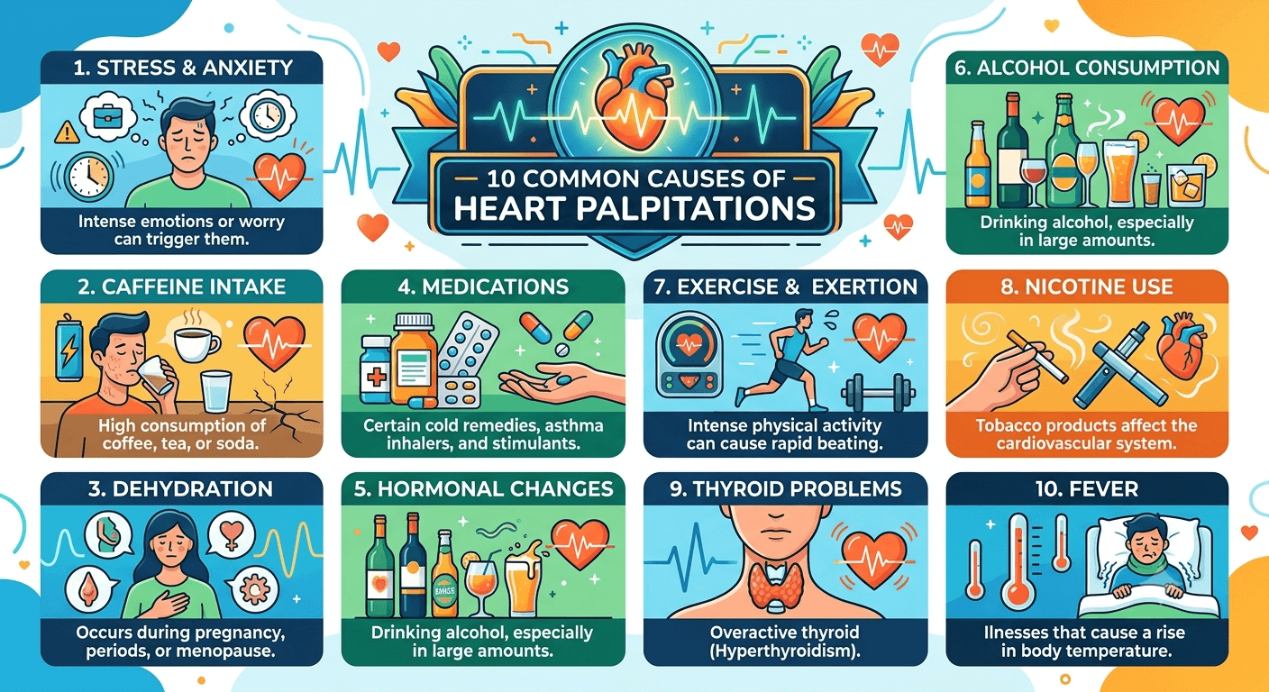 causes of heart palpitations