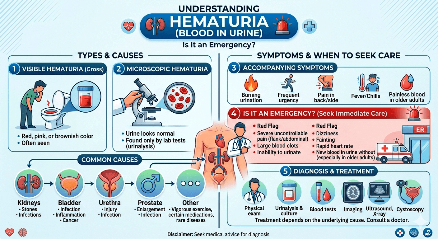 Blood in urine