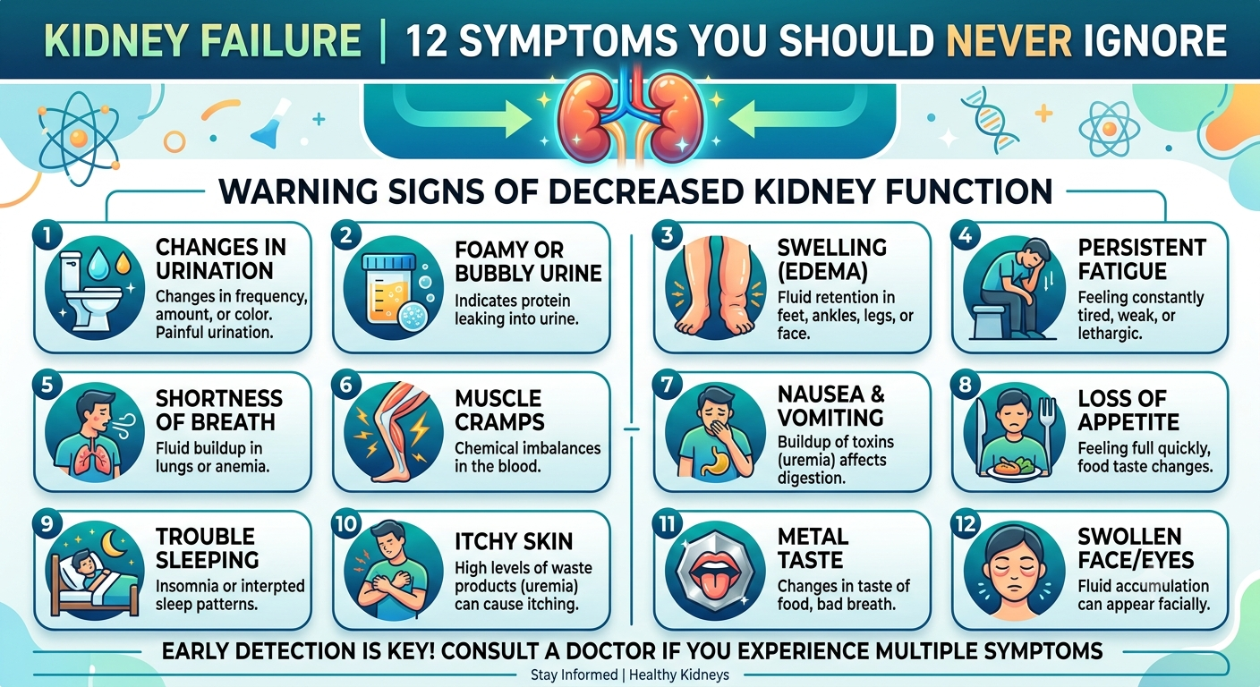 Kidney Failure 12 Symptoms You Should Never Ignore