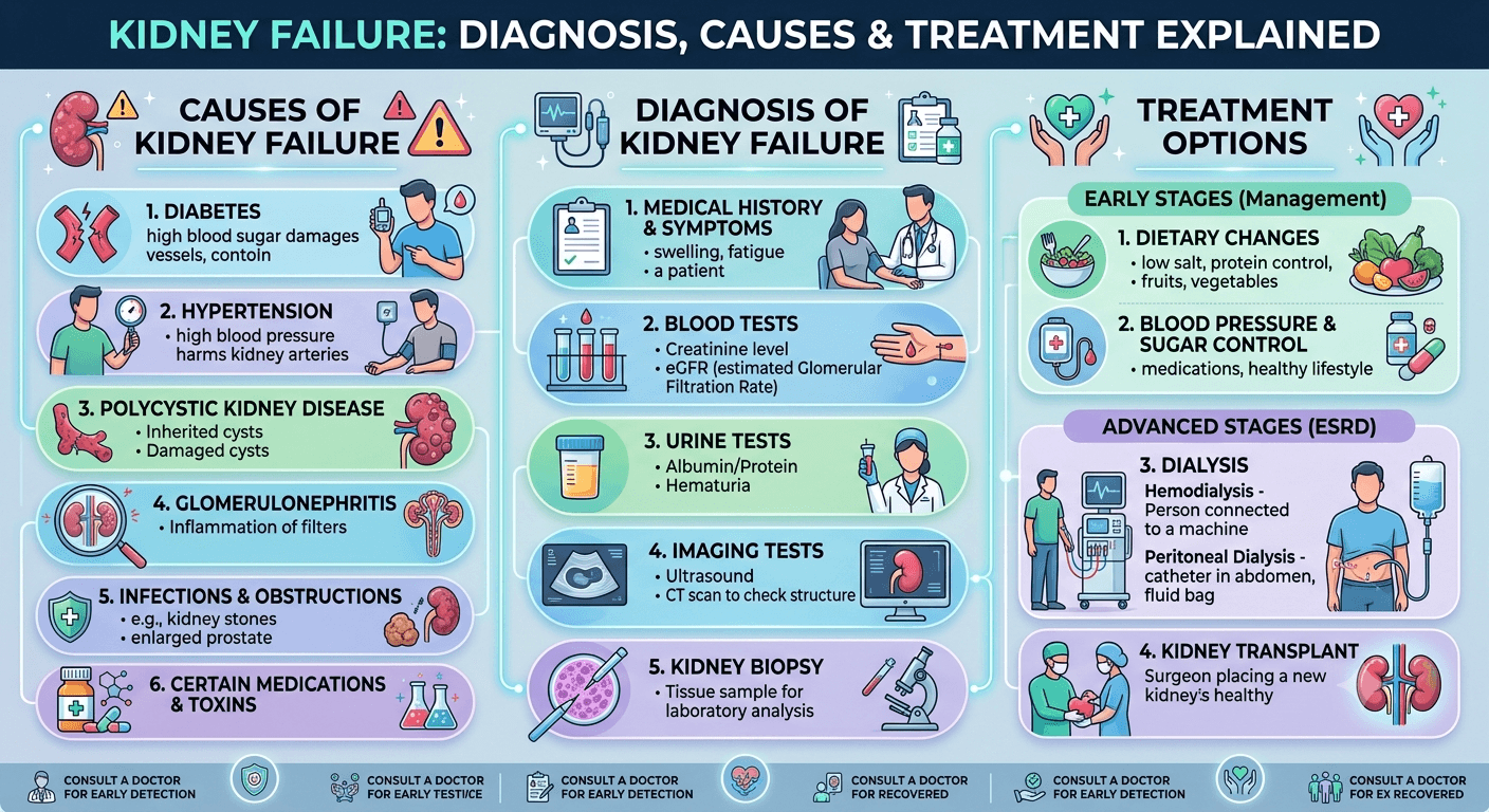 Kidney Failure Treatment, Diagnosis & Causes Explained