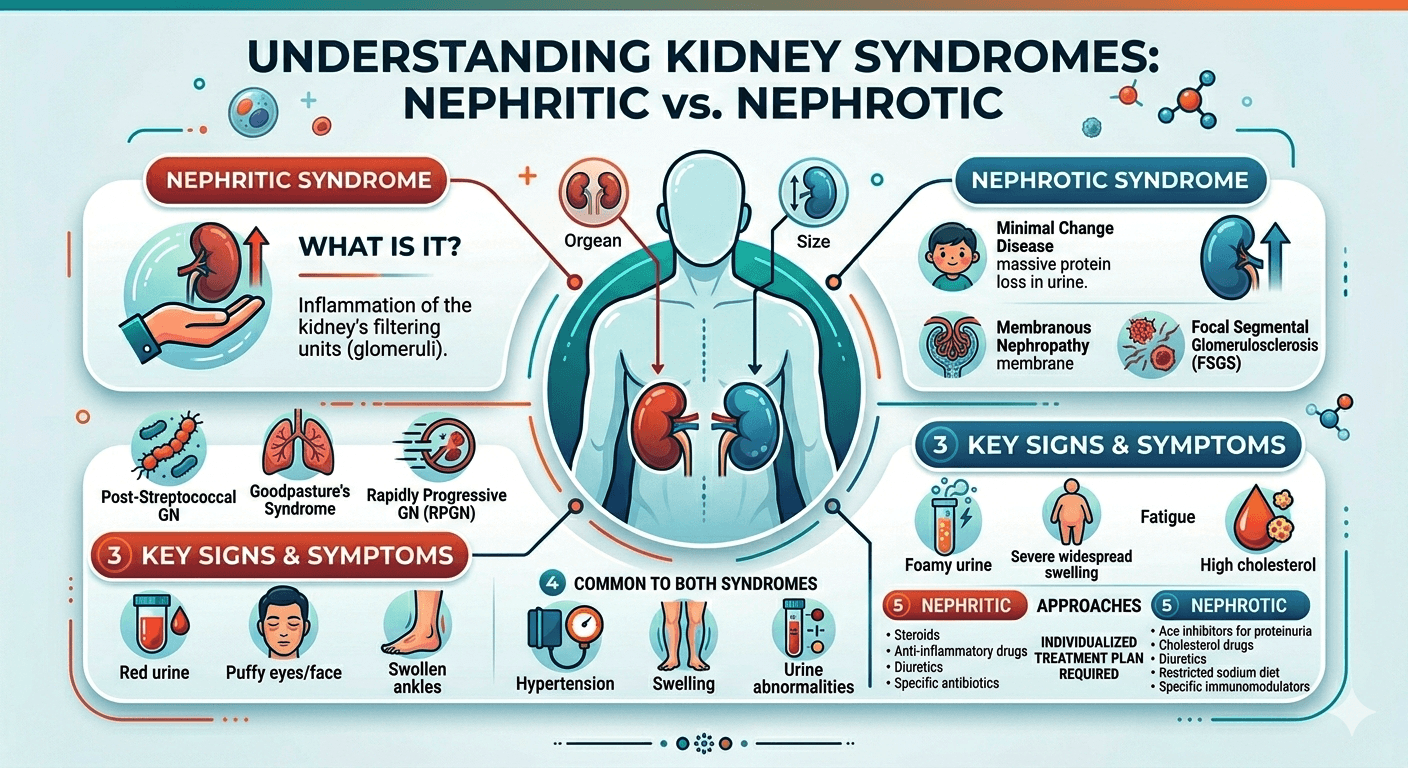 Nephritic and Nephrotic syndrome
