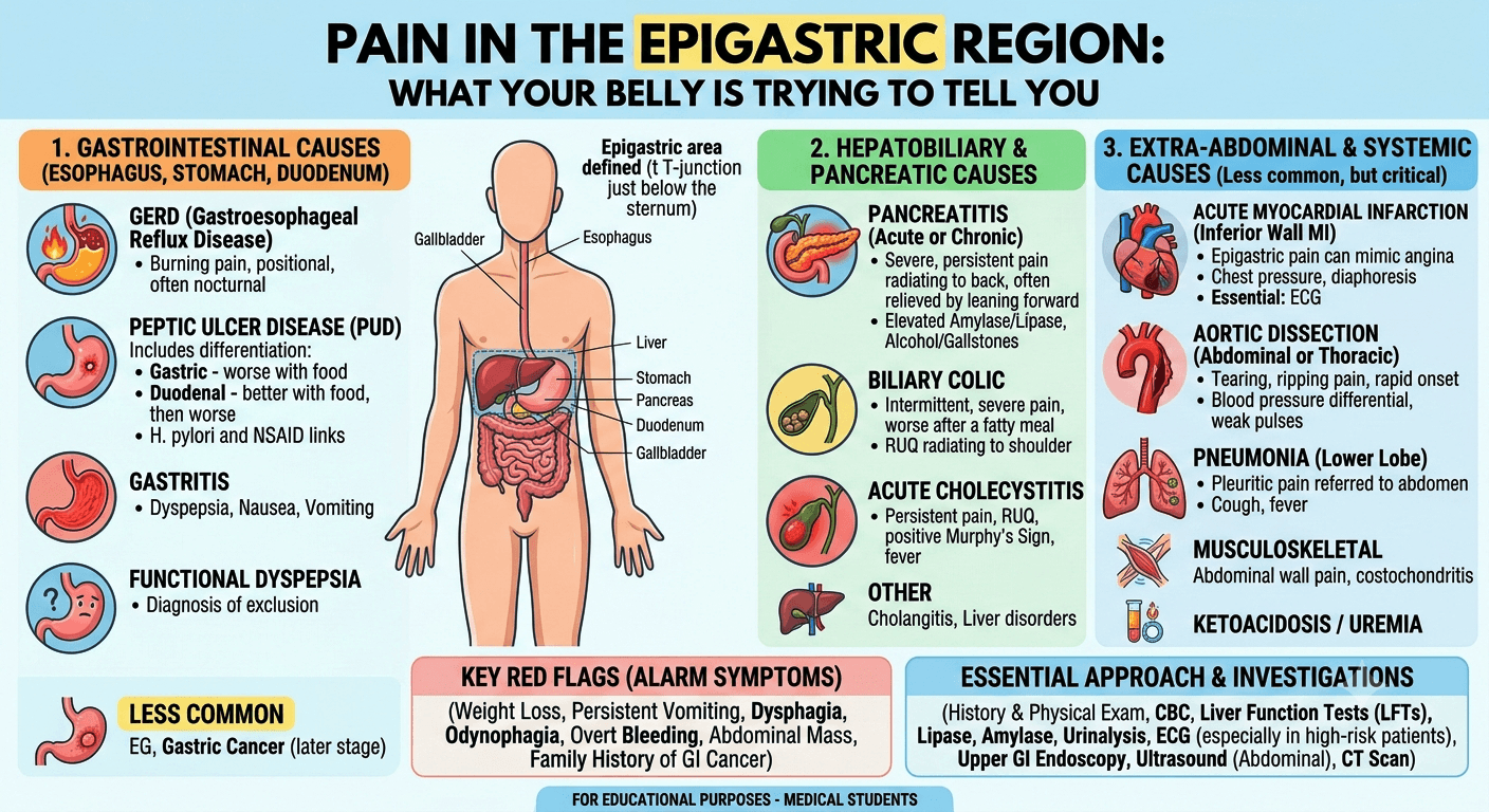 Pain in Epigastric region