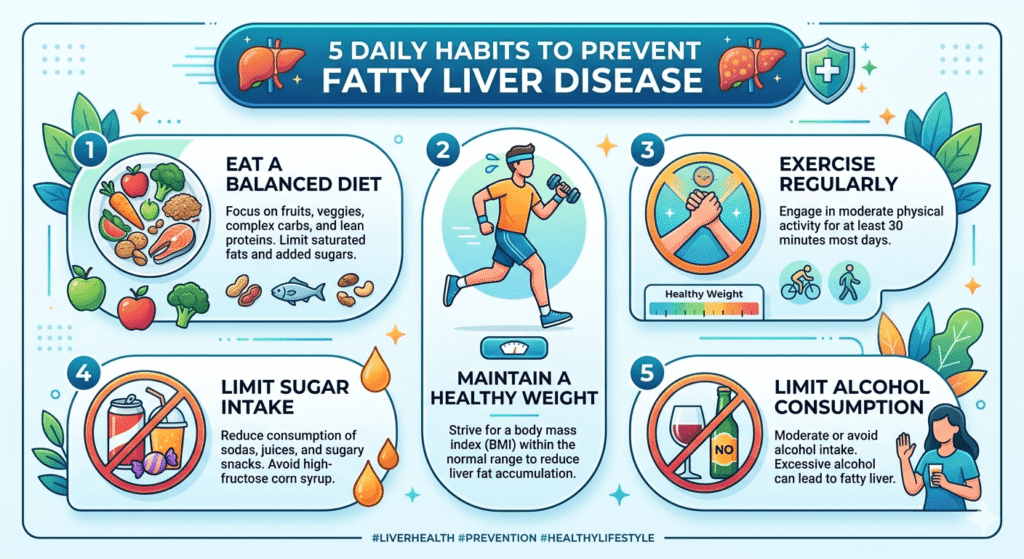 Daily Habits to Prevent Fatty Liver Disease